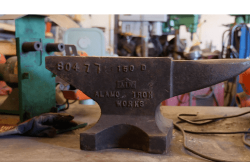 anvil for metal work
